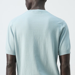 Service OEM : Conception de vêtements décontractés pour commandes en gros – T-shirt tendance en jersey de coton léger 2026, coupe ajustée, couleur unie - Product Image 5