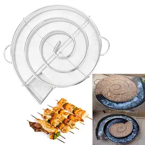 Mini Bbq Grill Zalm Spek Vis Home Roker Generator Houtsnippers Stalen Barbecue Bqq Ovenplaat Braadpan Vleesgereedschap