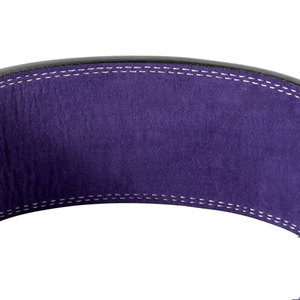 Cinturón de Piel Morado para Levantamiento de Pesas, Hebilla Ajustable, Soporte Lumbar para Entrenamiento de Fuerza, Unisex, para Gimnasio - Product Image 3