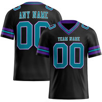 Maillot de football américain personnalisé avec impression par sublimation, design brodé, coupe courte en mesh, tendance streetwear, pour équipe nationale