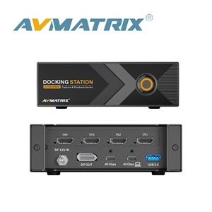 AVMATRIX TB-C42 4-CH <span class=keywords><strong>HDMI</strong></span> Capture Docking Station ความเร็วสูงพิเศษ 40Gbps สำหรับ VMix OBS สตูดิโอการผลิตภาพสดระดับมืออาชีพ - Product Image 1