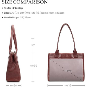 Bolso de Mano de Lona para Mujer, Forma Regular, de Lujo, con Correa de Hombro Ajustable, Impermeable y Ecológico - Product Image 2