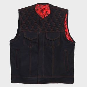<b>Black</b> Denim <b>Vest</b> - Product Image 1