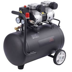 Compressore d'aria senza olio da 8 galloni con serbatoio in acciaio, 1HP, 2.2 CFM a 90 PSI (Max. Porta USB Ultra-Silenziosa da 120PSI (80dB) - Product Image 1