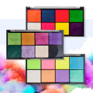 พาเลทเพ้นท์หน้า 8 สี ฝาใส เนื้อแมทท์และชิมเมอร์ เม็ดสีแน่น สำหรับแต่งหน้าเพ้นท์ตัว สำหรับฮาโลวีน คอสเพลย์ - Product Image 1