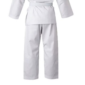 Classic White Karate Gi Suit Reinforced Stitching Drawstring Pants Custom Logo OEM Bulk Wholesale - Product Image 4