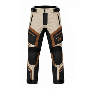 Pantalones de moto para invierno con protección para las rodillas, impermeables, de tela, con aislamiento térmico, tela cortavientos y ajustables. - Product Image 4
