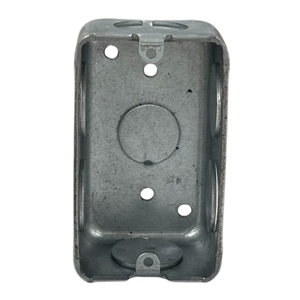 Caja Eléctrica Rectangular de Acero Galvanizado de 2.0 mm de Grosor, 3/4 Pulgadas, Anticorrosión, de Una Sola Salida - Product Image 3