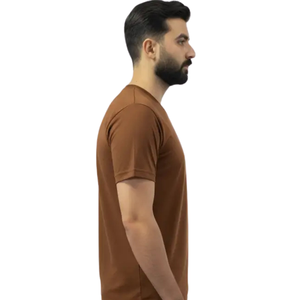 Camiseta de Cuello Redondo para Hombre, Corte Regular, Manga Corta, Estilo Casual Básico, Ropa Urbana, Venta al Por Mayor, Personalizable, Moda Diaria - Product Image 5