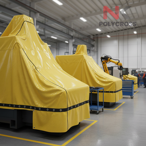 Lona Impermeable para Maquinaria, Lámina Protectora Resistente a los Rayos UV para Cubierta de Transporte de Maquinaria Industrial - Product Image 3