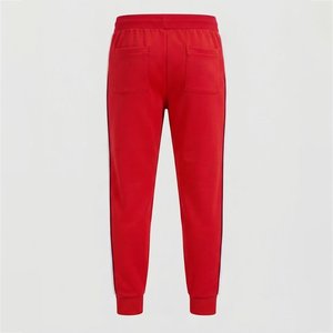 High Selling Custom <b>Men</b> Red Tracksuit Full Sleeve Zipper <b>Jacket</b> With <b>White</b> Stripe Pants Sporty Autumn Wear Color Blocking Design - Product Image 5