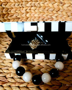 Best Quality Wood-Look Resin <b>Clutch</b> Classic Fashion India Handbag/Shoulder Bag for <b>Wedding</b> Parties Made Metal Material for - Product Image 2