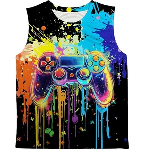 Tops Tanktops 100% cotton s/<b>j</b> 160 gsm solid color, colorful, digital print casual style printed casual supplier from Bangladesh. - Product Image 4