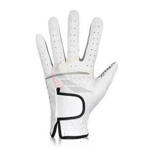 Breathable Anti Slip Customizable Logo Men's 100% Genuine Leather Golf <b>Gloves</b> With Non-Slip Hand Grips Sheepskin Sports <b>Gloves</b> - Product Image 4