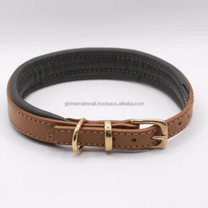 Collar de entrenamiento para perros de cuero con hebilla de Metal resistente de alta calidad, conjunto de Collar y correa para perros grandes, Collar táctico para perros - Product Image 4