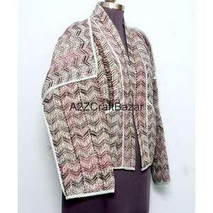 Chaqueta de Punto Reversible Vintage con Cuello Alto y Botones para Mujer, Hecha a Mano, Ecológica, 100% Algodón Puro, Transpirable y de Secado Rápido, para Invierno - Product Image 4