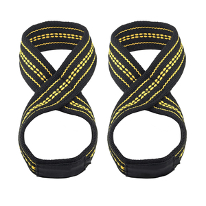 Sangles de soutien pour poignets en forme de huit de haute qualité pour la gym, en coton durable, vente en gros, OEM disponible, prix abordable, personnalisables - Product Image 1