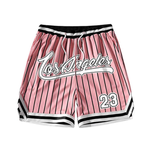 Shorts de sport unisexes en polyester et élasthanne à imprimé numérique, respirants, séchage rapide, écologiques, avec cordon de serrage, motif géométrique - Product Image 5