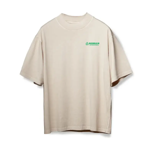 Camiseta de Manga Corta para Hombre, Estilo Urbano, Talla Grande, Cuello Redondo, 100% Algodón, 300 Gramos, Transpirable, Tejido Ecológico, con Letras - Product Image 2