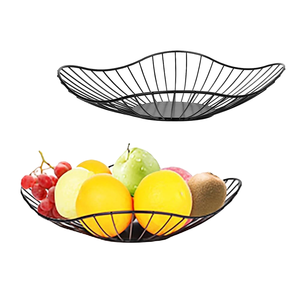 Modern Double Layer Wire Mesh Eco Friendly Durable Iron Round Portable Movable <b>Storage</b> Basket <b>Fruit</b> Rack Kitchen Organizer Use - Product Image 1