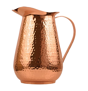 Jarra de Agua de Cobre Ecológica Hecha a Mano con Tapa y Asa, Saludable para Beber, Clásica para el Hogar, Exteriores, Restaurantes, Bodas, Uso en Interiores y Exteriores - Product Image 2
