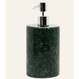 Distributeur de savon en marbre vert naturel au design classique, flacon de lotion en pierre pour hôtels et décoration de salle de bain moderne, distributeur de liquide - Product Image 3
