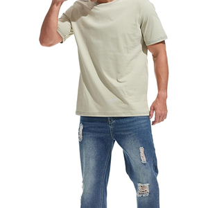 Fabricant Professionnel – Vêtements pour Hommes Grandes Tailles – Col Rond Respirant – Teint Uni – Motif Uni – Design Vierge – Personnalisable – 100% Coton - Product Image 3