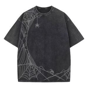 High Quality Digital Printing O-Neck Boxy Cropped Men's Custom <b>100</b>% <b>Polyester</b> Heavyweight Solid Oversized T-<b>Shirts</b> ODM - Product Image 3