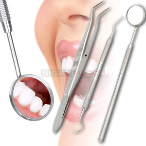 Basic Economy Professional Dental Hygiene Kit Stainless Steel <b>Plaque</b> <b>Remover</b> Set with Tartar Scraper <b>Tooth</b> Pick Dental Scaler - Product Image 5