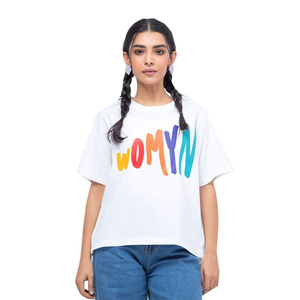 T-shirt décontracté à manches courtes pour femme, motif panda, en coton épais, col rond, confortable - Product Image 2