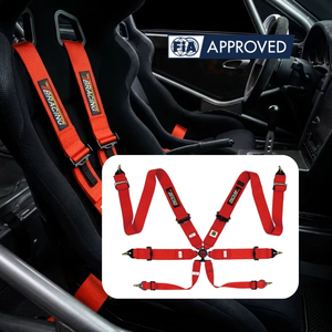 Professional Racing Seat Belt ECO-A FIA 8853 2016 Steel 6 Point 3 Inch Shoulder Belt for FIA Harness Wholesale Buyers Supply - Product Image 1
