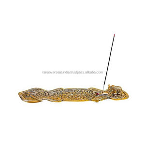 Porte-encens en métal avec attrape-cendres d'éléphant support Agarbatti cadeau de parfum parfait pour la méditation et la décoration intérieure - Product Image 5