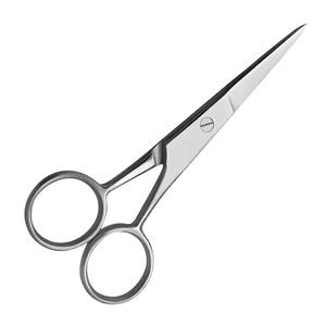 Barber Scissors 4 Inch Straight Sharp Blades Stainless Steel Ring Handle Professional Hair Cutting <b>Shears</b> Salon Grooming <b>Tool</b> - Product Image 2