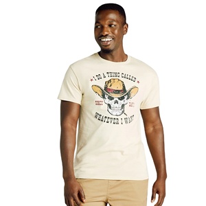 Pas cher Prix Hommes Confortable Imprimé Tricoté Coton O Cou Coupe Régulière Qualité Supérieure T-shirts Décontractés Conception Personnalisée BD - Product Image 5