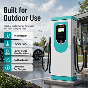 Yüksek Güçlü Çift Tabancalı EV Şarj Cihazı GB/T/CCS1/CCS2 Arabirimleri <span class=keywords><strong>DC</strong></span> 150-1000V Çıkış IP54 Koruma 380V Giriş Akıllı Uzaktan Yönetim - Product Image 6