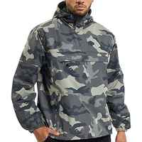 Veste coupe-vent unisexe personnalisée avec fermeture éclair quart de tour, légère, à capuche, col montant, imperméable et résistante à la pluie pour l'hiver