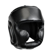 Protector de Cabeza de Boxeo Unisex a Precio Económico, Material de Cuero PU, Personalizable, Protector de Cabeza Abierto para Sparring, Casco de Protección de Piel de Vaca