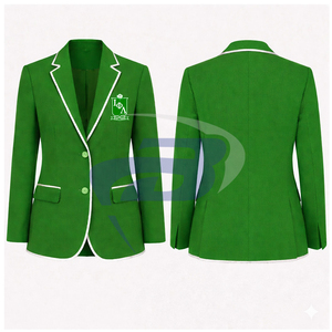 เสื้อเบลเซอร์ทรงเข้ารูปสำหรับธุรกิจ Iota Phi Lambda แบบกระดุมแถวเดียว พรีเมียม ตัดเย็บอย่างประณีต ปกแหลม ทรงทันสมัย เสื้อโค้ททักซิโด้สำหรับผู้หญิง - Product Image 3