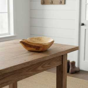 Tazón para servir ensalada de madera de alta calidad, forma única, estilo americano, hecho a mano, personalizable, vajilla para fiestas de HWC - Product Image 2