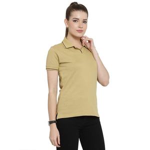 Camiseta Polo de Algodón para Mujer con Logotipo Personalizado, Color Liso, Corte Casual, Nuevo Diseño, Uso Diario - Product Image 4