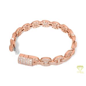 Exclusive Women's Moissanite <b>Bracelet</b> Featuring Diamond Inspired <b>Infinity</b> Links and Luxury Fashion Styling - Product Image 1