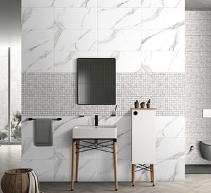 Azulejos de cerámica pulidos de alta calidad, 12x24, súper blancos, con efecto corrector, para uso en revestimientos de paredes y pisos de alta resistencia. - Product Image 5