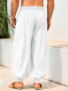 Pantalons baggy à la mode pour hommes, coupe large, en coton, vêtements streetwear - Product Image 3