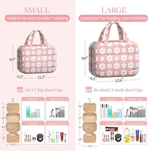 HOTOR Hanging for Toiletry Bag for Women and Men Travel Cosmetic Bag Big Compartments for <b>Makeup</b> Cosmetic Bags & <b>Cases</b> - Product Image 2