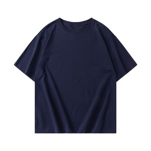 T-shirt uni pour homme, coton de haute qualité, col rond, confortable, toucher doux, vêtements décontractés, mode streetwear américaine - Product Image 3