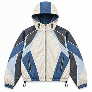 Veste polaire bleue pour homme à col zippé, respirante, décontractée, tricotée, à manches longues, couleur unie, pour l'automne, vêtement de cyclisme - Product Image 5
