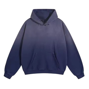 เสื้อฮู้ดดี้ผู้ชายแบบใหม่ แห้งเร็ว คุณภาพสูง ล้างสีแบบแอซิด ดีไซน์ล่าสุด ผลิตจากผ้าฝ้าย 100% ระบายอากาศได้ดี พร้อมซิป - Product Image 2