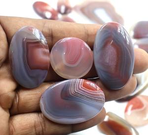 Cristales de Cabujón de Ágata de Botsuana Sueltos al por Mayor, Piedras Preciosas Naturales Rojas de 20-40 mm, Marca IRFAN GEMS, 100 g MOQ para la Fabricación de Joyas - Product Image 1