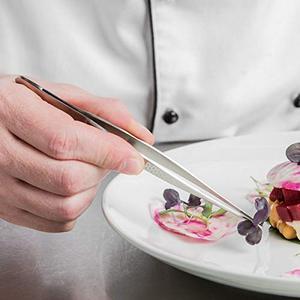 Direct Factory Sale Eco-Friendly Stainless Steel Long Tongs Set for Serving Sushi and BBQ Food Kitchen Tweetzer by Metal - Product Image 3