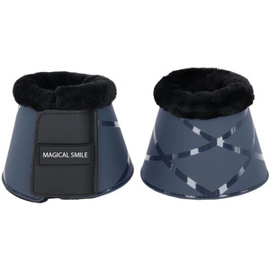 Protège-tibias pour chevaux de haute qualité, matériau très résistant, bord supérieur en fausse fourrure, rembourrage doux à l'intérieur, protège-tibias. - Product Image 3